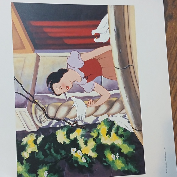 Official Disney Lithograph Classic Snow White Fairytale Art Print - Picture 3 of 7